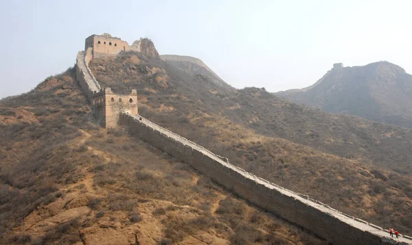 Great Wall China Section Great Wall Jinshanling Wild Part Scenic — 스톡 사진