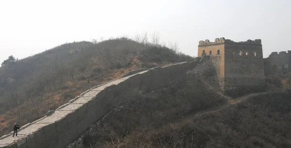 中国の万里の長城 万里の長城のこのセクションでは 景勝地の風景と野生の部分Jinshanlingです 北京の近くの中国の万里の長城 中国の万里の長城 金山陵 ユネスコサイト — ストック写真