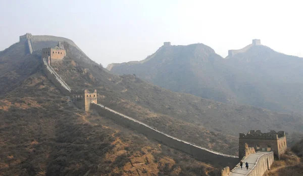 Great Wall China Section Great Wall Jinshanling Wild Part Scenic — Stock Photo, Image