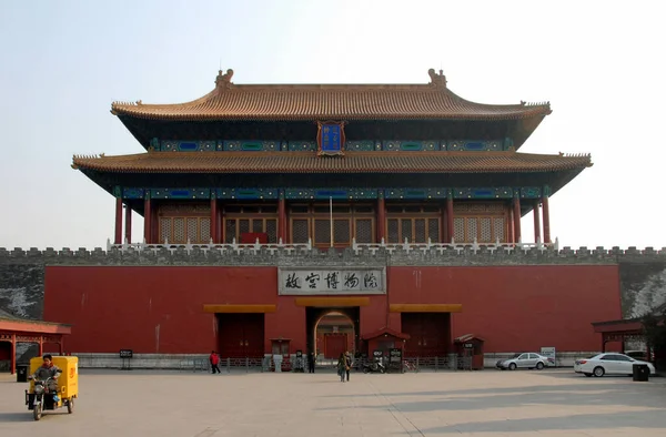 베이징 문입니다 현장의 출구입니다 도시는 전통적 양식을 가지고 유네스코 베이징 — 스톡 사진
