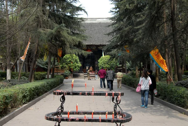 Hunyuan Terem Tábla Fordítása Zöld Kos Templomnál Vagy Zöld Kecske — Stock Fotó