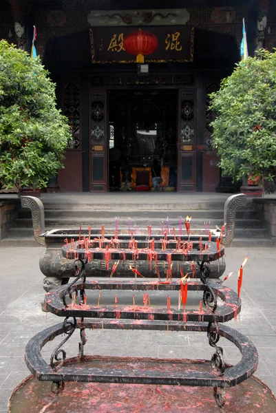 Temple Bélier Vert Temple Chèvre Verte Chengdu Chine Signe Chinois — Photo