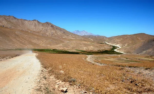 Landschap Tussen Kabul Bamyan Bamiyan Afghanistan Gemaakt Van Weg Zuidelijke — Stockfoto