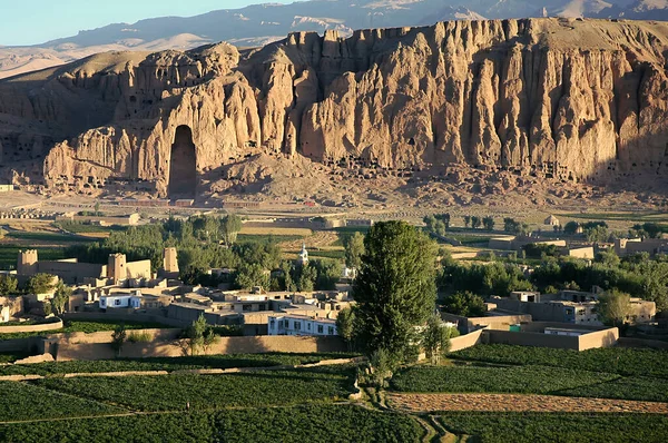 Бамиан Бамиан Центральном Афганистане Вид Долину Бамиан Bamiyan Показывающий Большую — стоковое фото