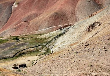 Afganistan 'ın Ghor Eyaleti' ndeki Chaghcharan ve Jam Minaresi arasında küçük bir köy. Orta Afganistan 'ın ücra bir köşesinde sığırları olan bir tepenin eteklerine bir grup çadır kuruldu..
