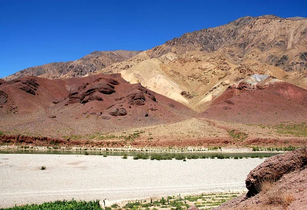 Řeka Hari Harirud Blízkosti Chisht Sharif Provincii Herát Afghánistán Pohled — Stock fotografie