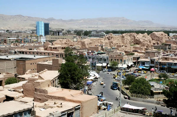 Een Uitzicht Stad Herat Afghanistan Vanaf Herat Citadel Het Uitzicht — Stockfoto