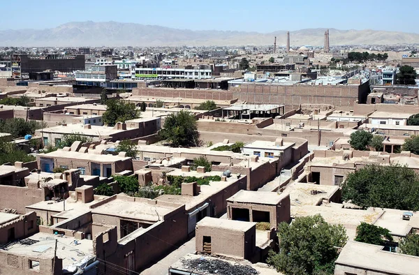 Herat Província Herat Afeganistão Vendedor Pincéis Senta Sua Loja Mercado — Fotografia de Stock