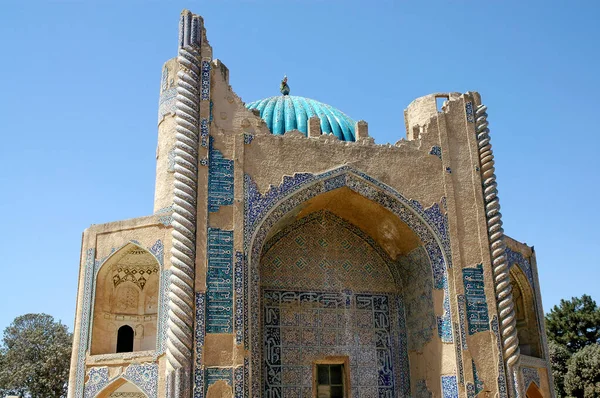 Shrine Khwaja Abu Nasr Parsa Green Mosque Balkh Afghanistan Shrine — Stock Photo, Image