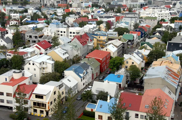 Hallgrimskirkja Reykjaviku Islandia Hallgrimskirkja Jest Największym Kościołem Islandii Znanym Zabytkiem — Zdjęcie stockowe