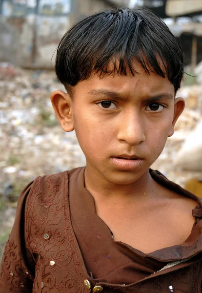 Dhaka Bangladesh Young Boy Streets Dhaka Bangladesh Boy Area Sadarghat — Stock Photo, Image