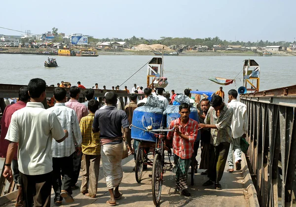 Khulna Bangladesh Veerboot Ghat Khulna Voor Het Instappen Van Veerboot — Stockfoto