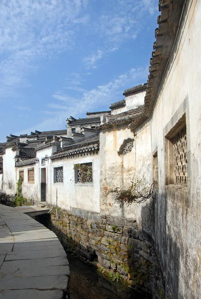 Xidi Ancient Town Provincia Anhui China Una Calle Tranquila Casco — Foto de Stock