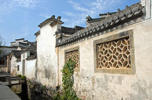 Çin Anhui Eyaletindeki Xidi Antik Kasabası Eski Xidi Kasabasında Back — Stok fotoğraf