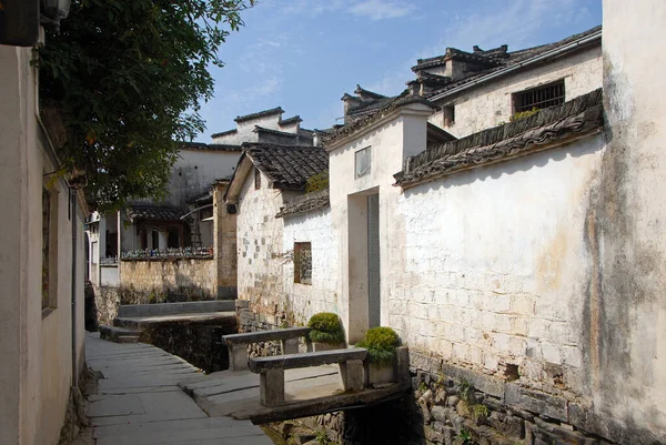 Xidi Città Antica Nella Provincia Anhui Cina Una Strada Tranquilla — Foto Stock