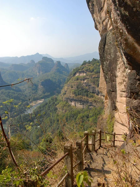 Góry Wuyishan Prowincji Fujian Chiny Drodze Dawang Wielki Król Peak — Zdjęcie stockowe