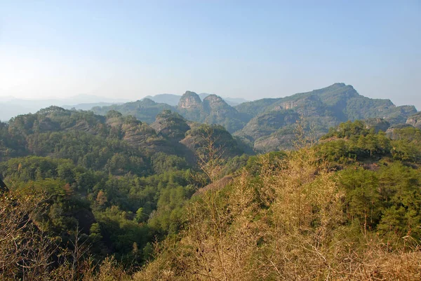 Montañas Wuyishan Provincia Fujian China Vista Panorámica Los Picos Las — Foto de Stock