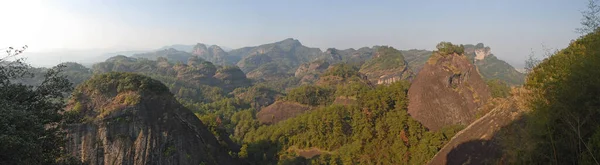 Wuyishanské Hory Provincii Fujian Čína Scénický Výhled Vrcholky Hor Wuyi — Stock fotografie