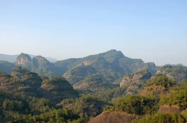 Montañas Wuyishan Provincia Fujian China Vista Panorámica Los Picos Las — Foto de Stock