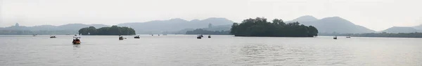 West Lake Hangzhou Provincia Zhejiang China Vista Panorámica Del Lago — Foto de Stock