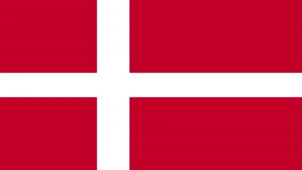 Coronavirus Stamp National Flag Denmark — Stock Video