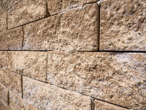 Fundo Parede Pedra Parede Feita Blocos Pedra Granito — Fotografia de Stock
