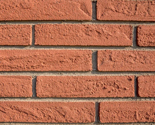 赤レンガの壁のパターン レンガの壁の背景色 — ストック写真