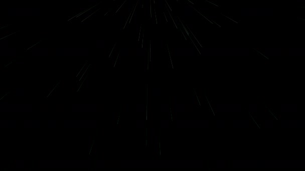 Des étincelles colorées tombant d'en haut. Fond d'animation. Pluie avec des lumières colorées sur écran noir .