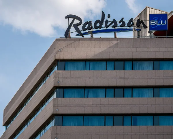 Bükreş Romanya 2020 Romanya Nın Bükreş Kentindeki Radisson Blu Oteli — Stok fotoğraf
