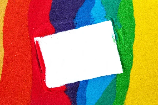 Renkli kum, doku. Gökkuşağı