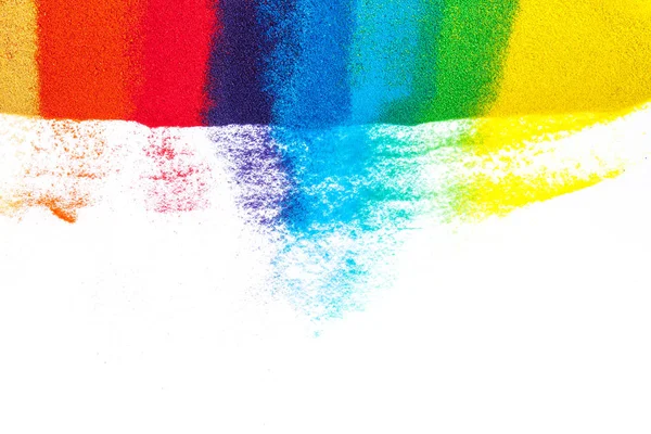 Renkli kum, doku. Gökkuşağı