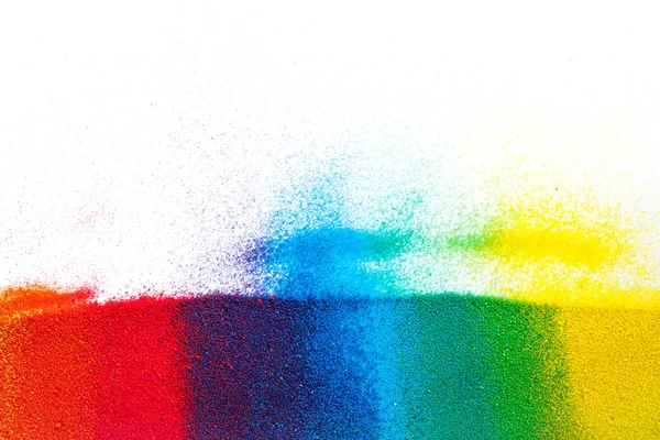 Renkli kum, doku. Gökkuşağı