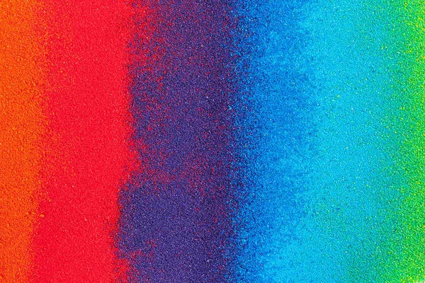 Gekleurd Zand Textuur Regenboog — Stockfoto