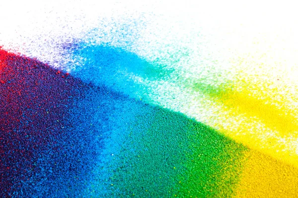 Renkli kum, doku. Gökkuşağı