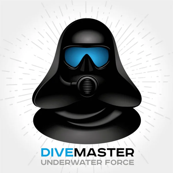 Scuba Diver Dive Master — Wektor stockowy