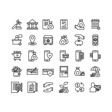 bankacılık simgesi paketi, özet biçimi sürümü