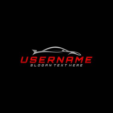 araba hattı modern logo tasarımı siyah geri gruplandırma vektörü