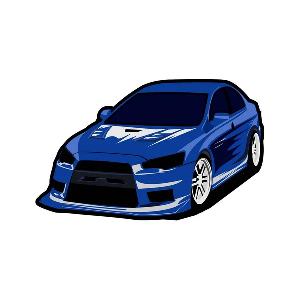 Araba Logosu Hızı Hızlı Spor Logosu Tasarım Vektörü — Stok Vektör