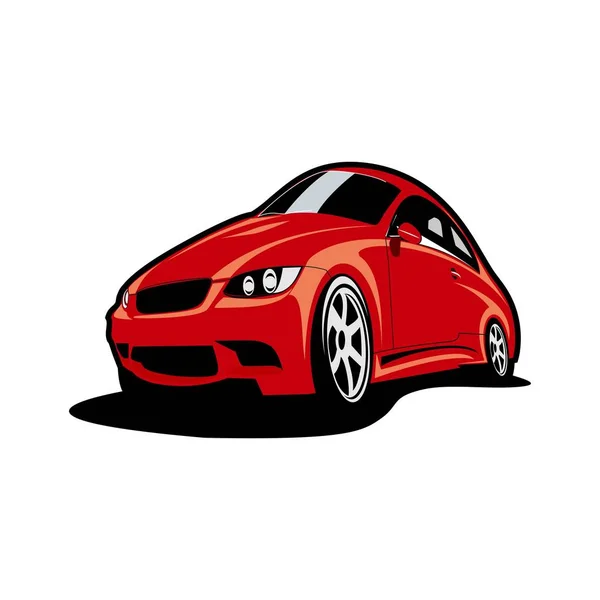 車のロゴスピードスポーツロゴデザインベクトル — ストックベクタ