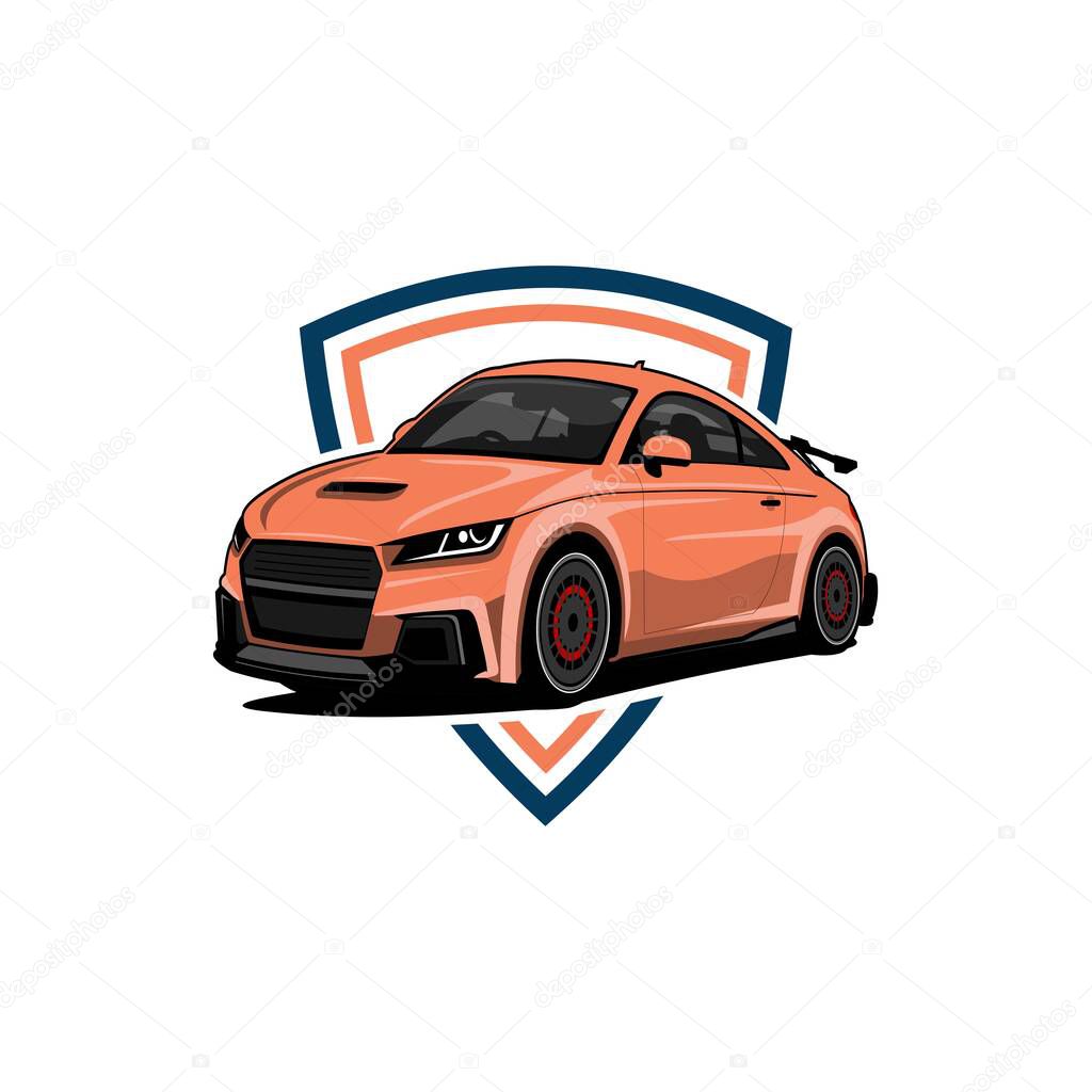 Car logo speed fast sport logo design vector