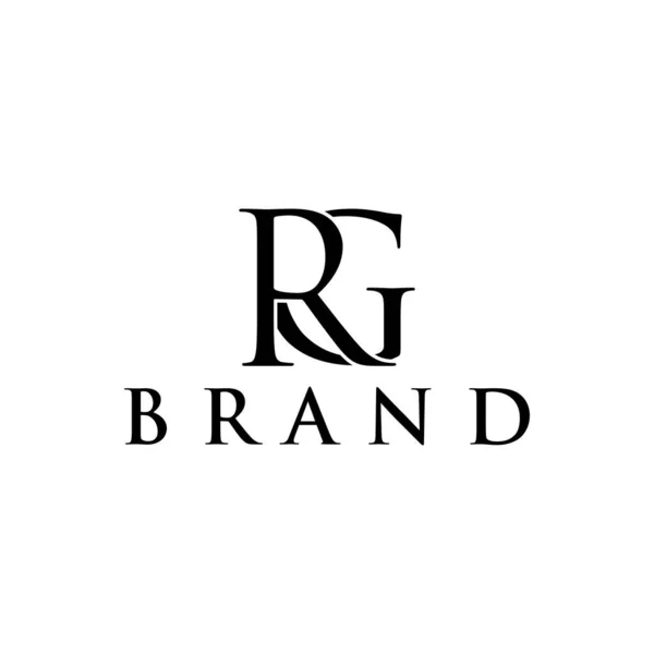 harf R ve G logo tasarım vektörü