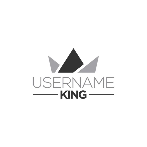 King Creative Logo Design Vector — Stock Vector