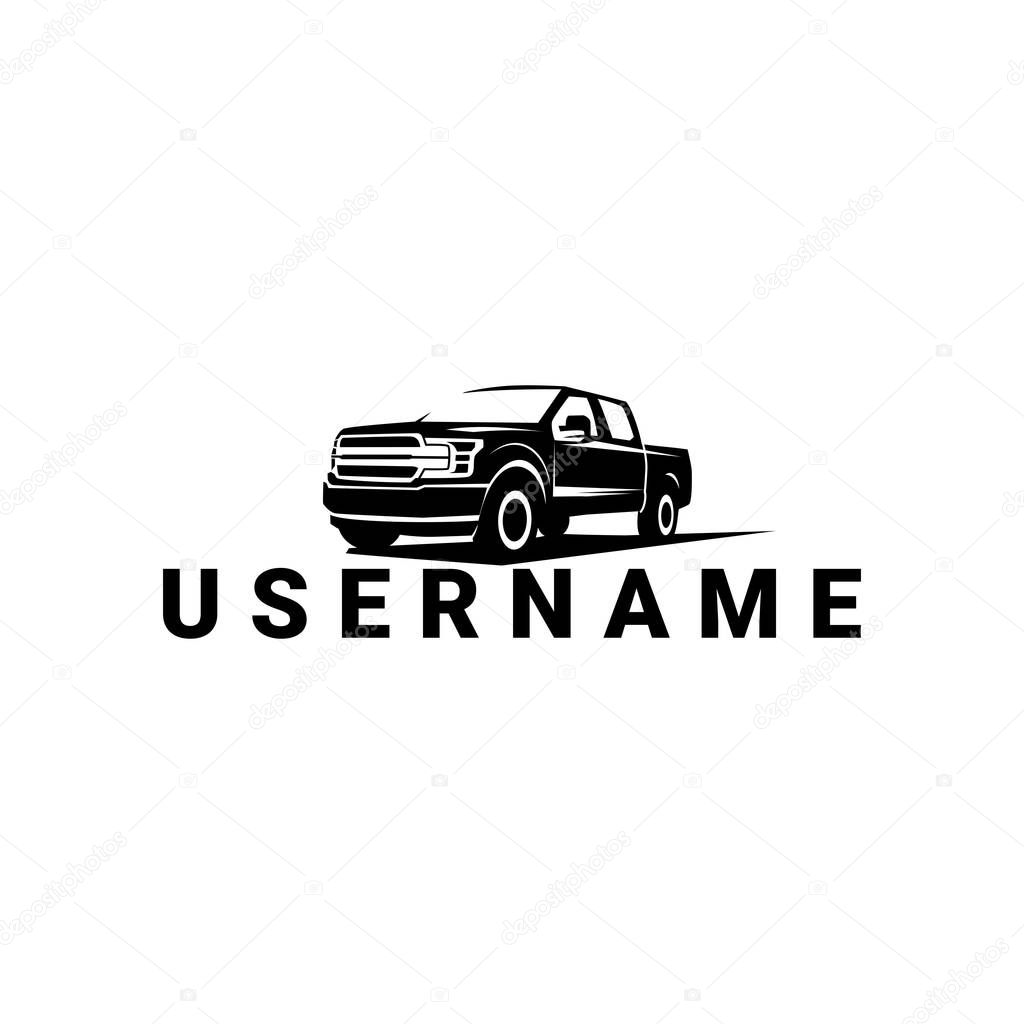 Pick up logo design vector