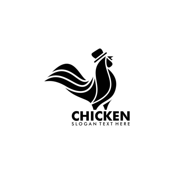 Vektor Ikon Desain Logo Ayam - Stok Vektor
