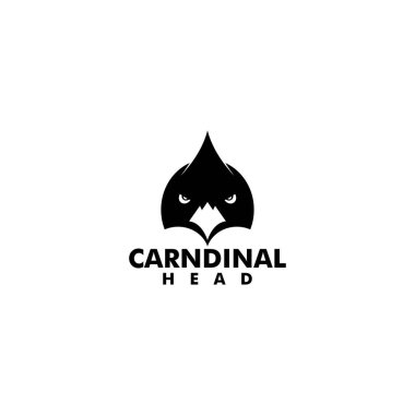 kardinal kuş logo tasarım vektörü
