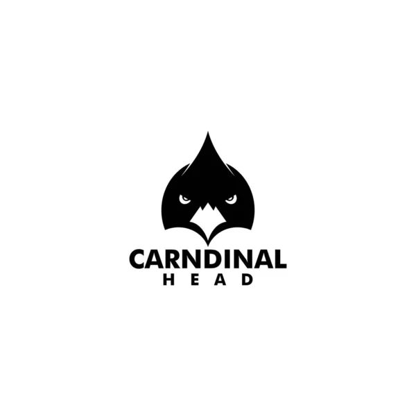 Cardinal Oiseau Logo Design Vecteur — Image vectorielle