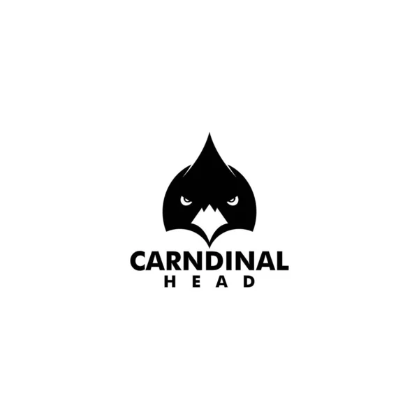 kardinal kuş logo tasarım vektörü