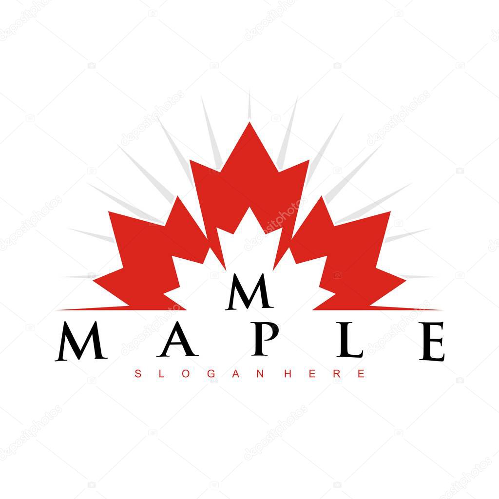 Maple logo design concept  vector