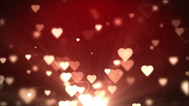 Amour éternel avec des coeurs volants 