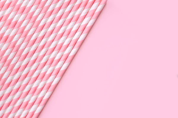 Carta paglia su sfondo rosa — Foto Stock